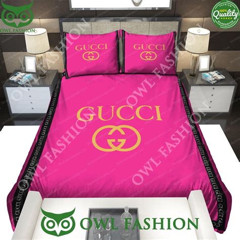 pink gucci bedding